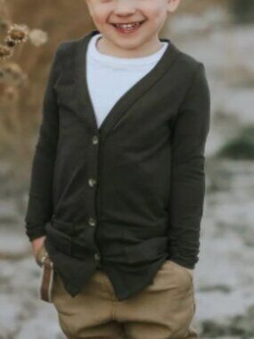 Woodmouse & Thistle - Dark Olive Cardigan